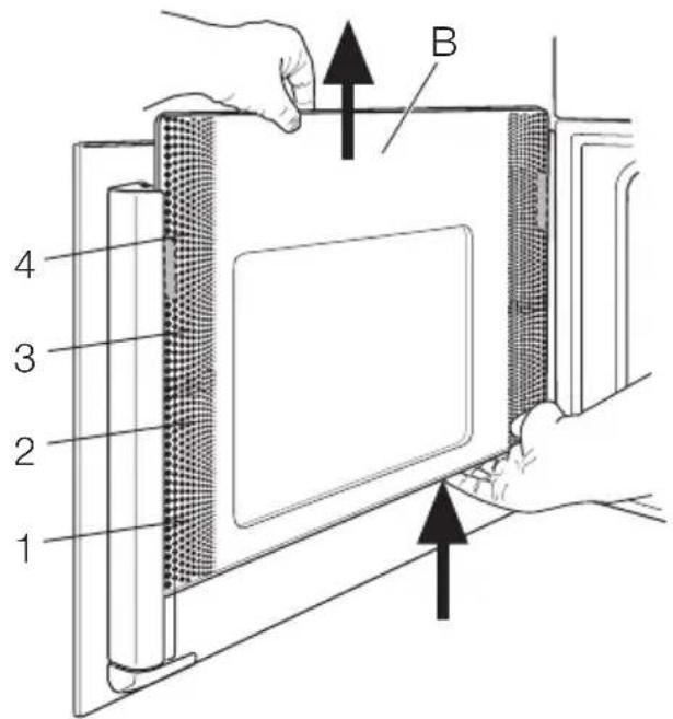 ELECTROLUX EOB68713X - Retrait de la porte du four et des panneaux vitrés - 2