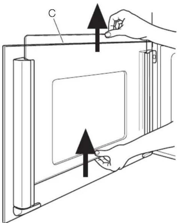 ELECTROLUX EOB68713X - Ausbau der Backofentür und der Glasscheiben - 3