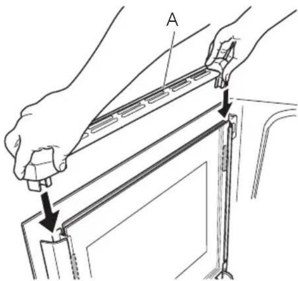 ELECTROLUX EOB68713X - Einbau der Backofentür und der Glasscheiben - 1