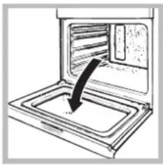 INDESIT FIM 53 KCA S - Cleaning the oven door - 1