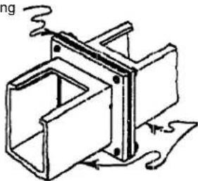 Hoffman F88WG - Feed-Through Kabelkanal - 1