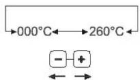 Unox LineMiss XF110TG Classic - TEMPERATURE set up - 1