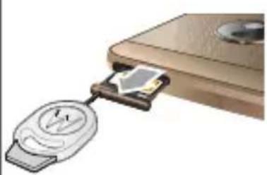 MOTOROLA Moto G5 Plus - Put in the nano SIM and memory cards. - 1