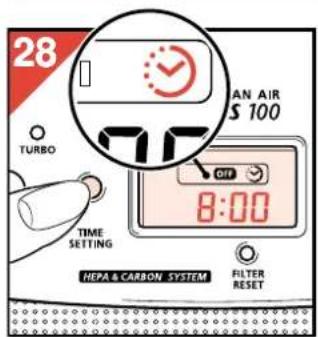 PHILIPS HR4347 - Setting/changing the timer - 4