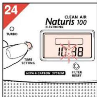 PHILIPS HR4347 - Kellonajan muuttaminen - 4