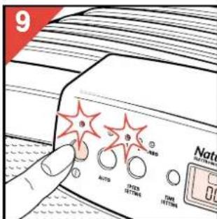 PHILIPS HR4347 - Setting the air cleaner manually - 1