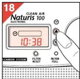 PHILIPS HR4347 - Come impostare I'orologio - 2