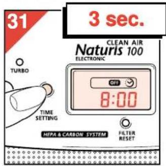 PHILIPS HR4347 - Come richiamare l'impostazione del timer - 2