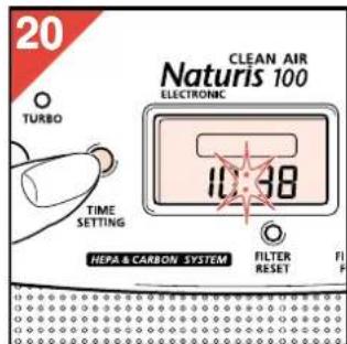 PHILIPS HR4347 - Die Uhrzeit einstellen - 4