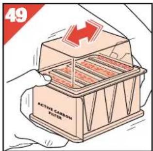 PHILIPS HR4347 - Remplacement des granulés des filtres à charbon - 7