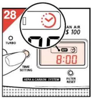 PHILIPS HR4347 - Instellen/wijzigen van de timer - 4