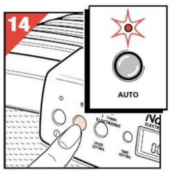 PHILIPS HR4347 - "Auto" functie instellen - 2