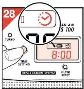 PHILIPS HR4347 - Comment régler ou modifier le réglage de la minuterie - 4