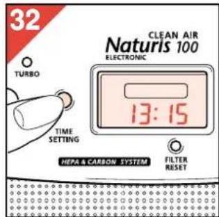 PHILIPS HR4347 - como ver el reloj cuando el temporizador está的功能化 - 1