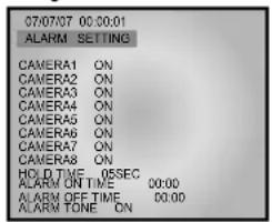 SAMSUNG SMT190DN - 5-5) ALARM SETUP - 1