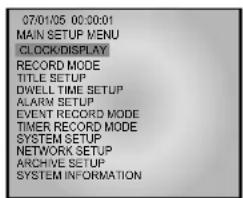 SAMSUNG SMT190DN - Chapter 5: DVR Setup Menu - 1