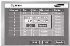 SAMSUNG SHR 2082 - Configuration de Detection alarme - 2