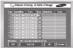 SAMSUNG SHR 2082 - Vitesse d'enreg. et taille d'image - 2