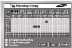 SAMSUNG SHR 2082 - Enregistrement planifié - 1