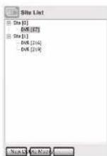 SAMSUNG SHR 2082 - - List des sites - 1