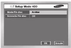 SAMSUNG SHR 2082 - Configuration du mode HDD - 1