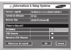 SAMSUNG SHR 2082 - Informations système & Configuration - 1
