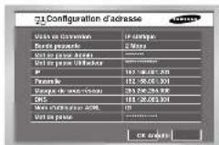 SAMSUNG SHR 2082 - Configuration IP - 1