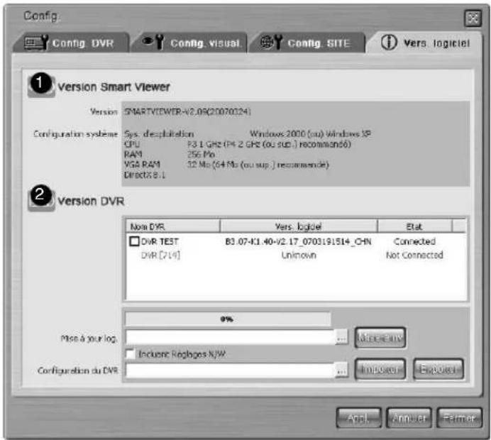 SAMSUNG SHR 2162 - Vers. logiciel - 1