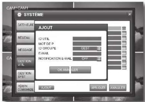 SAMSUNG SHR1041K - Ajout d'unutilisateur - 1