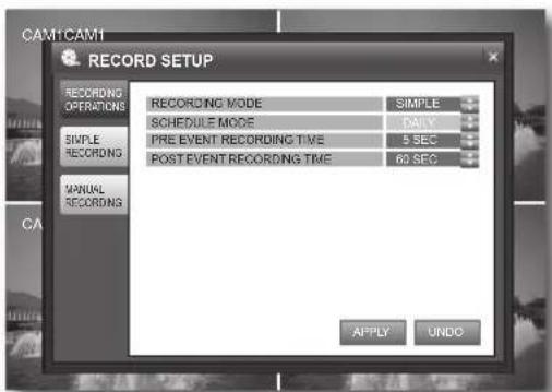 SAMSUNG SHR1041K - Record Setup - 3