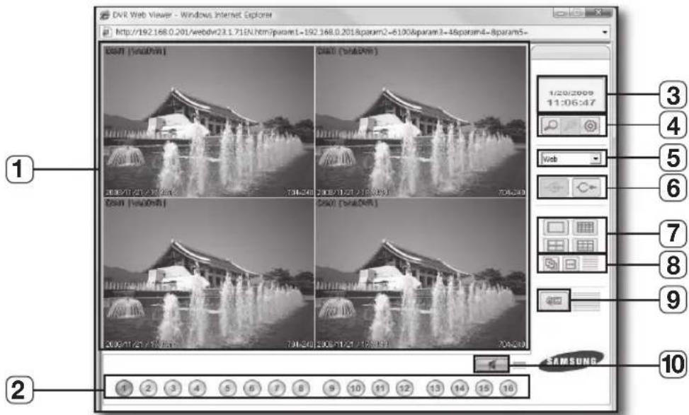 SAMSUNG SHR1041K - USING LIVE VIEWER - 1
