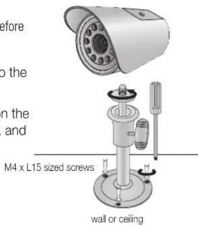 SAMSUNG SHR1041K - Installing the Night-Vision Camera - 1