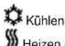 SIEMENS RCR10868 - Betriebsart Heizen oder Kühlen: DIP-Schalter 9 - 1