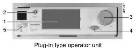 SIEMENS Synco 700 - Operating elements - 1