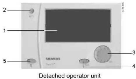 SIEMENS Synco 700 - Operating elements - 2