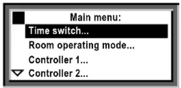 SIEMENS Synco 700 - Navigate menu - 2