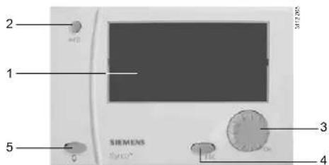 SIEMENS RMB795 - Eléments de commande - 2