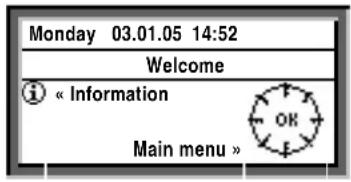 SIEMENS RMB795 - Navigating through the menu - 1