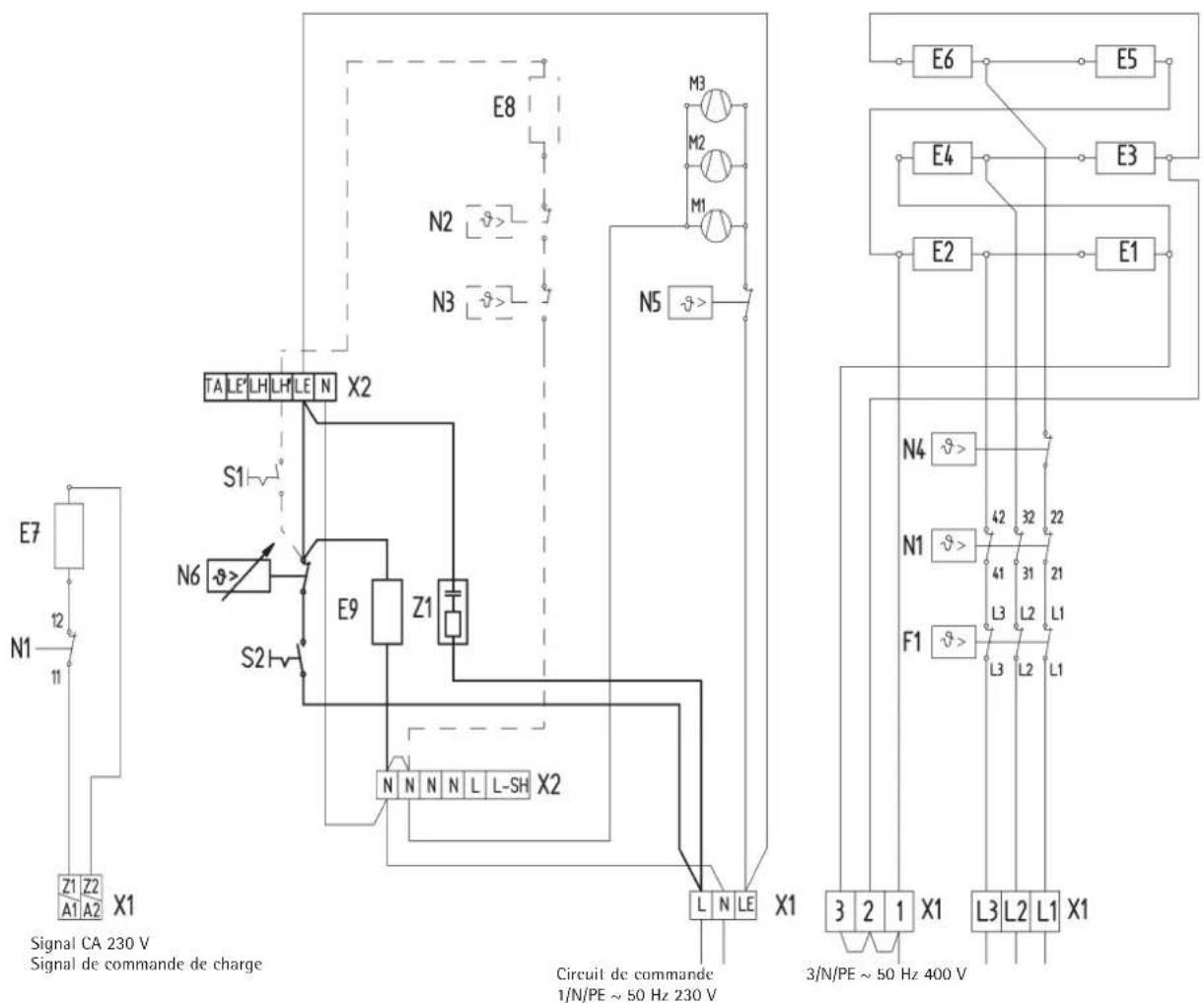 AEG RTI 100 M - Scheme des circuits WSP 2010 - 7010 avec RTi 100 M - 1