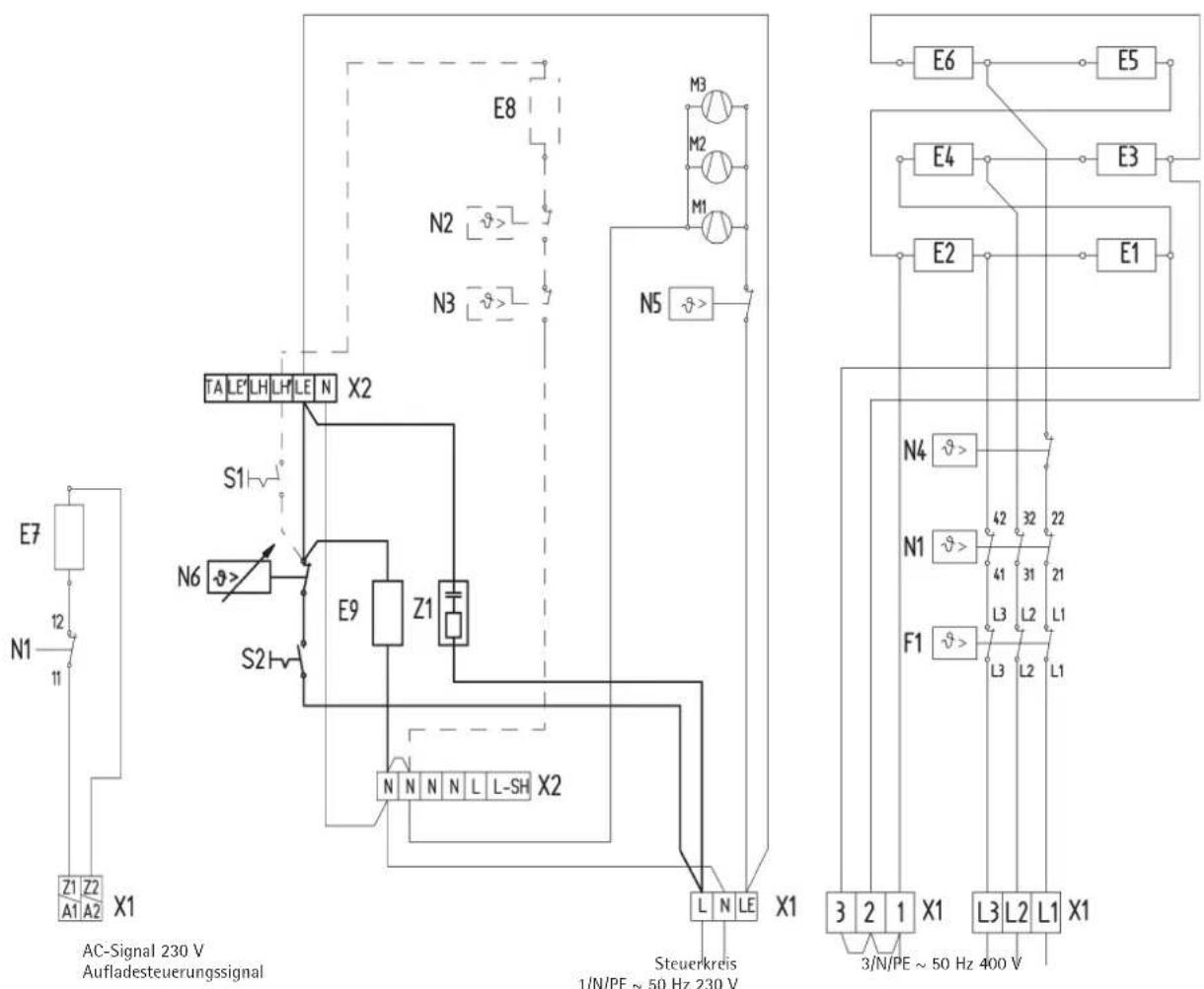 AEG RTI 100 M - Stromlaufplan WSP 2010 - 7010 mit RTi 100 M - 1