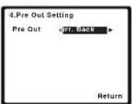 PIONEER VSX521K - La configuración Pre Out - 2