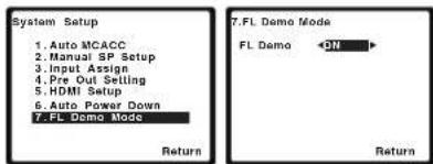 PIONEER VSX521K - El menu FL Demo Mode - 1