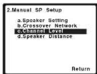 PIONEER VSX521K - Niveau des canaux - 1