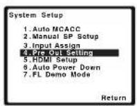 PIONEER VSX521K - La configuración Pre Out - 1