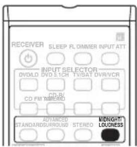 PIONEER VSX515K - Verwendung der Midnight- und Loudness-Wiedergabe - 1
