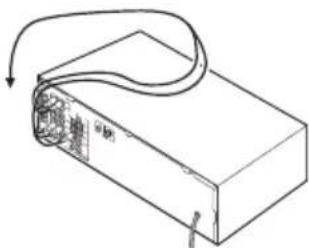 PIONEER VSX515K - Durchführung von Kabelanschlüssen - 1