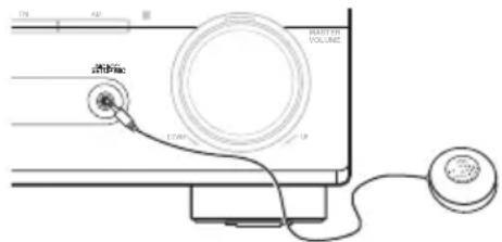 PIONEER VSX515K - Connectez le microphone à la prise MCACC SETUP MIC sur le panneau avant. - 1