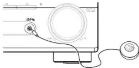 PIONEER VSX515K - Schlieben Sie das Mikrofon an der MCACC SETUP MIC -Buchse des vorderen Bedienfeldes an. - 1