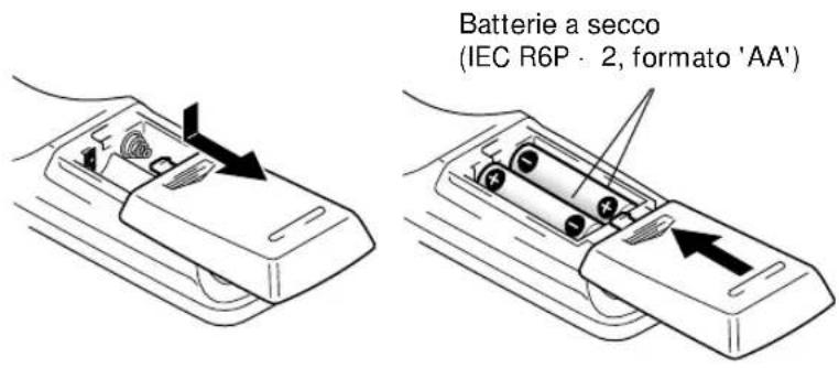 PIONEER VSX409RDS - Caricare le batterie - 1