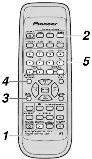 PIONEER VSX409RDS - Sintonizzarsi direttamente su una stazione - 1